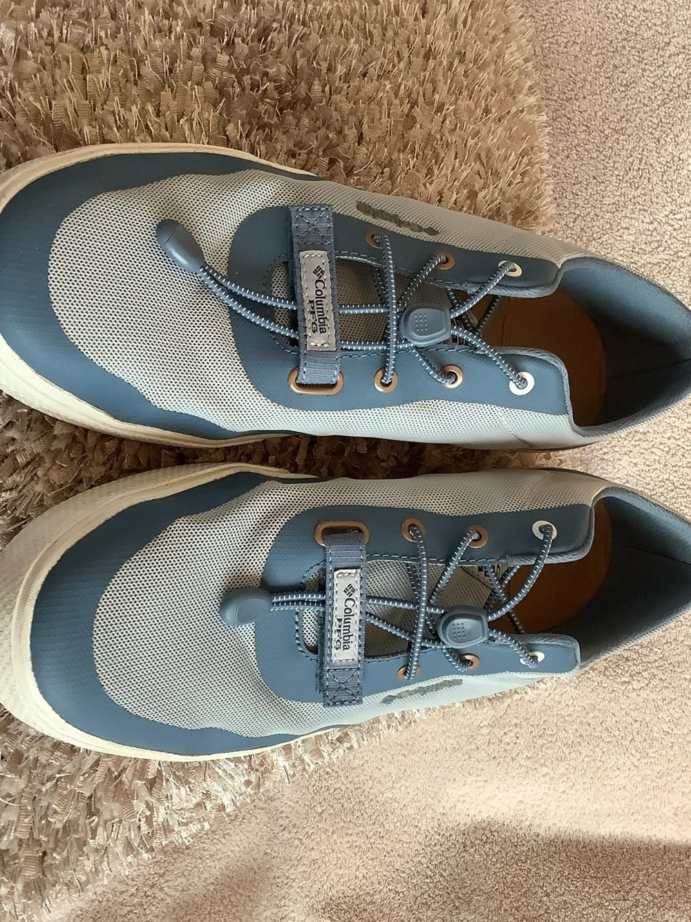 Columbia Men's Slate Blue and Light Gray Athletic Sneakers